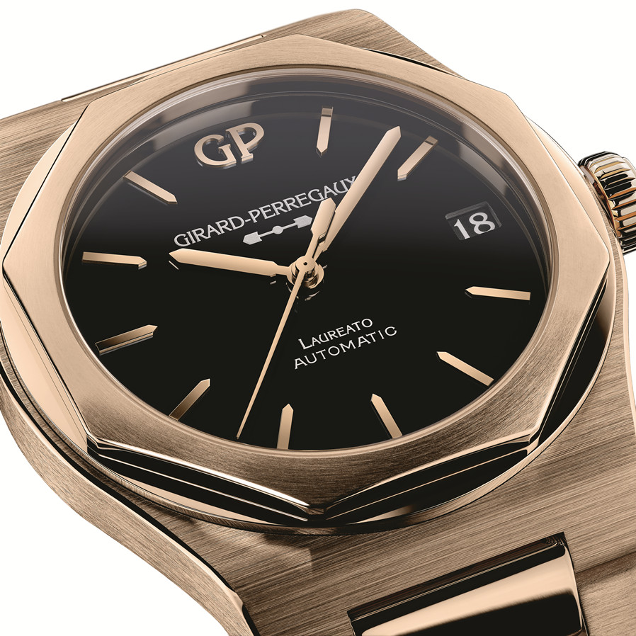 4.GP芝柏表Laureato桂冠系列42毫米玫瑰金缟玛瑙腕表_表盘_副本.jpg