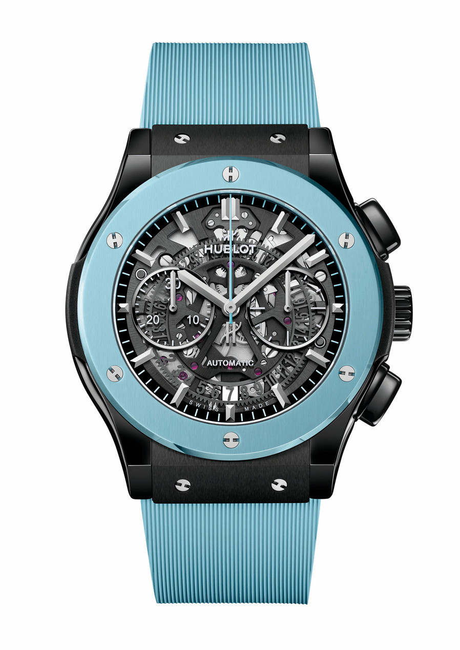 HUBLOT宇舶表经典融合Aero镂空陶瓷计时码表卡普里岛专卖店特别版.jpg