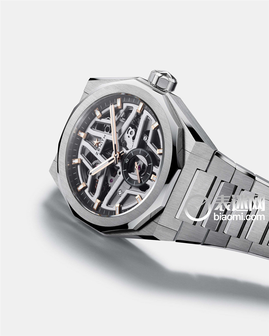 ZENITH真力时DEFY SKYLINE Skeleton镂空天际腕表精品店特别版富有几何建筑美感的镂空造型一如父爱深邃永恒.jpg