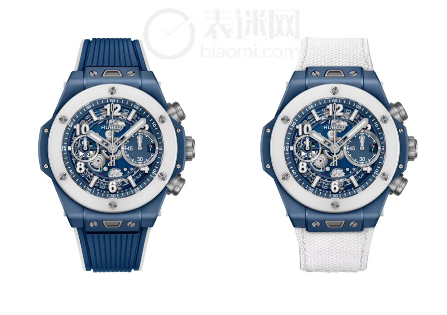 HUBLOT宇舶表BIG BANG UNICO蔚蓝色腕表_441.EH.5120.RX.白色和蓝色带衬里橡胶表带_副本.jpg