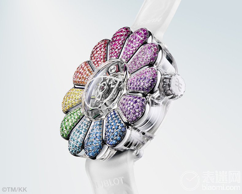 HUBLOT宇舶表MP-15村上隆陀飞轮蓝宝石彩虹腕表_细节图.jpg